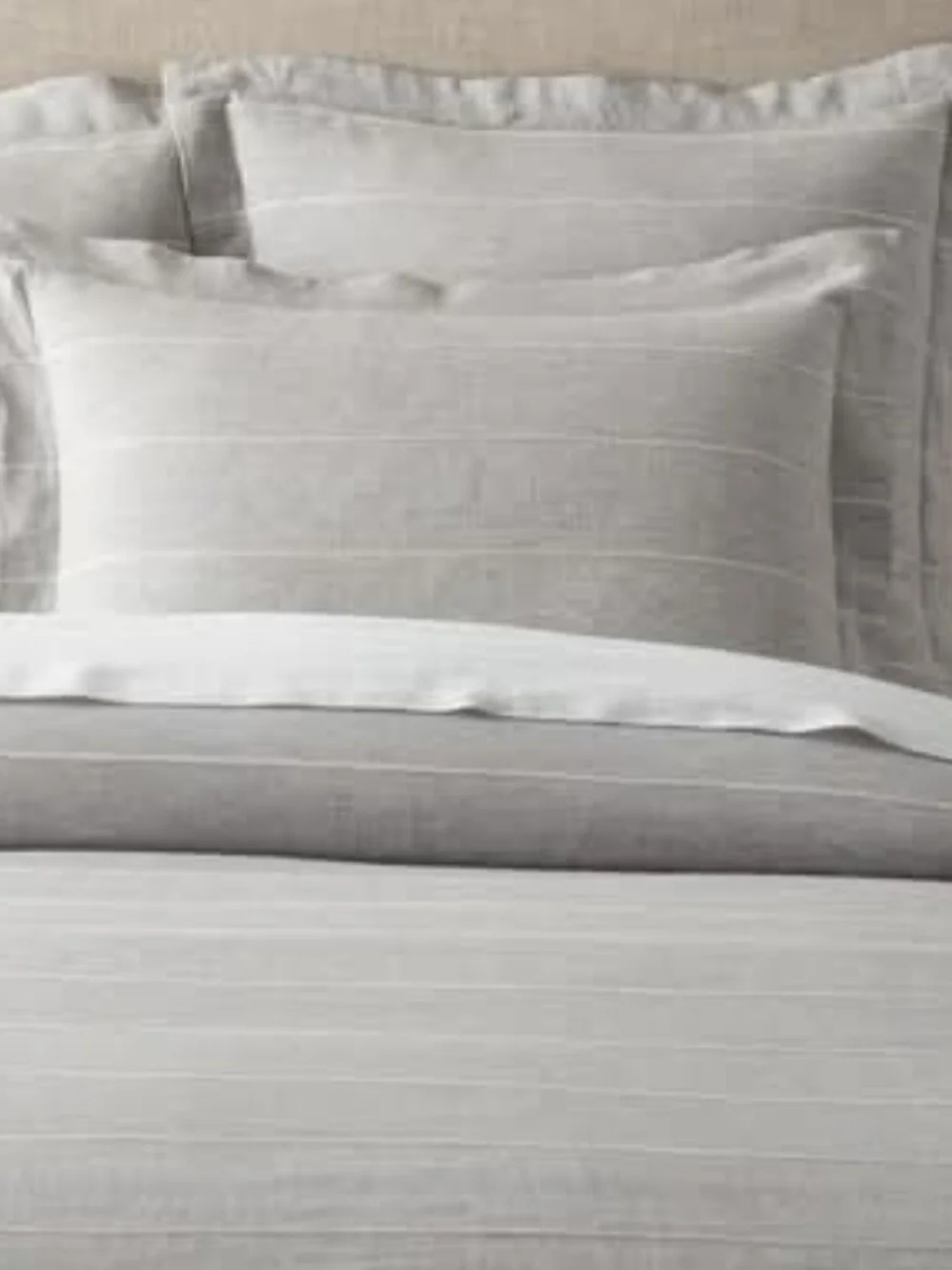 Restoration Hardware Linen Duvet Cover Cal King Gray